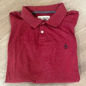 PENGUIN | Men Polo Shirt | Size L | Red